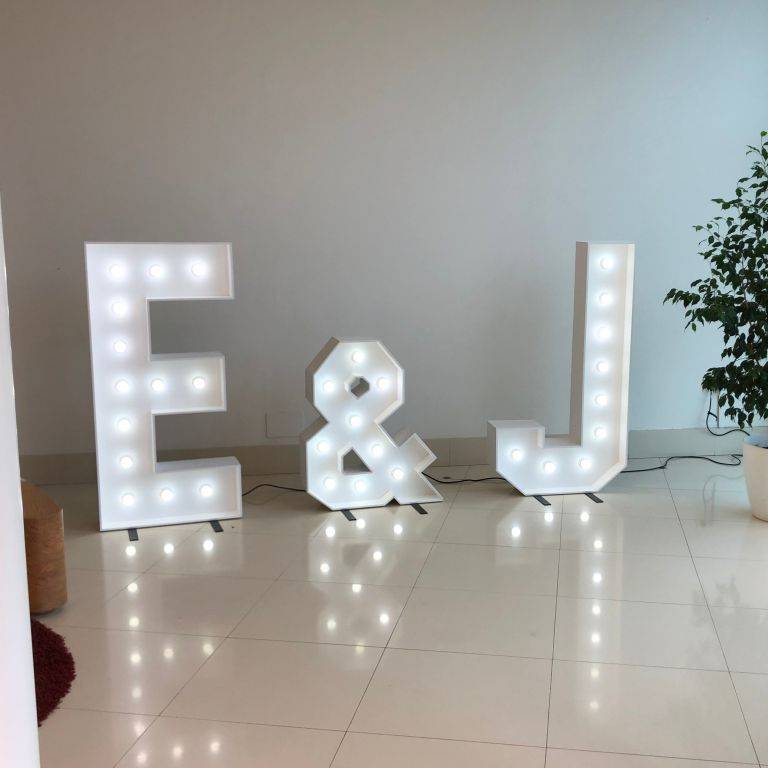 Letras Gigantes 3d Luminosas