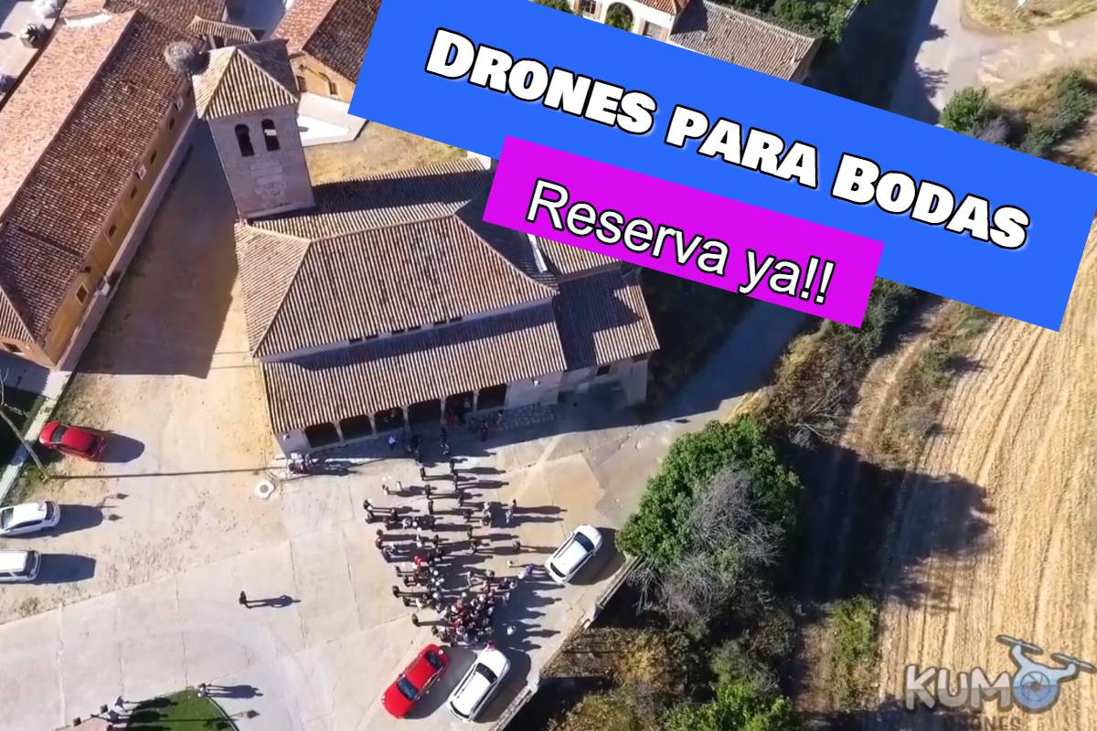 drones para bodas