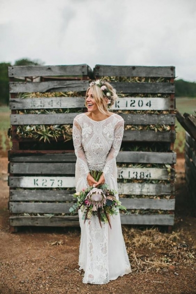 Vestidos de novia para el otoño