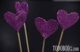 DIY. Cake topper de corazones 