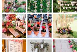 Flores en tu seating plan y en tu boda