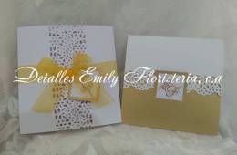 Invitaciones de boda con la tecnica del scrapbooking