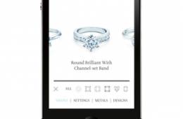  Tiffany actualiza su aplicación para iPhone para elegir anillos de compromiso 