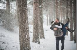 Preboda con nieve, frío y mucho amor