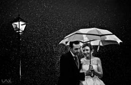 Una boda con la lluvia como regalo