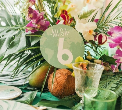 Inspiración tropical para tu boda