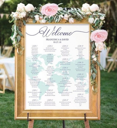 ¡Busca tu sitio! Ideas para el seatting plan de tu boda