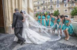 El color del vestido de las damas de honor