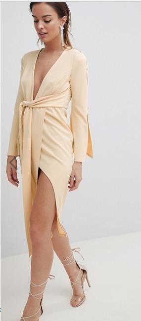 kimono escote atrevido