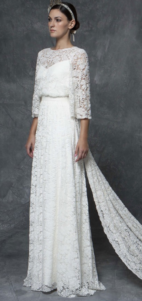 Baker vestido novia boho chic 