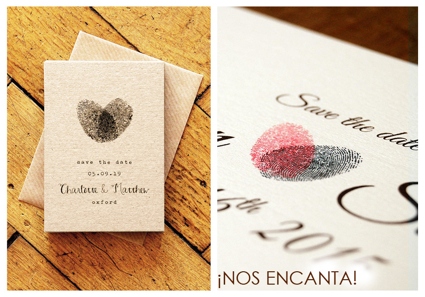 Idea original huellas corazon boda amor novia