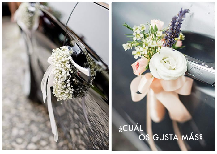 Cómo decorar el coche para una boda