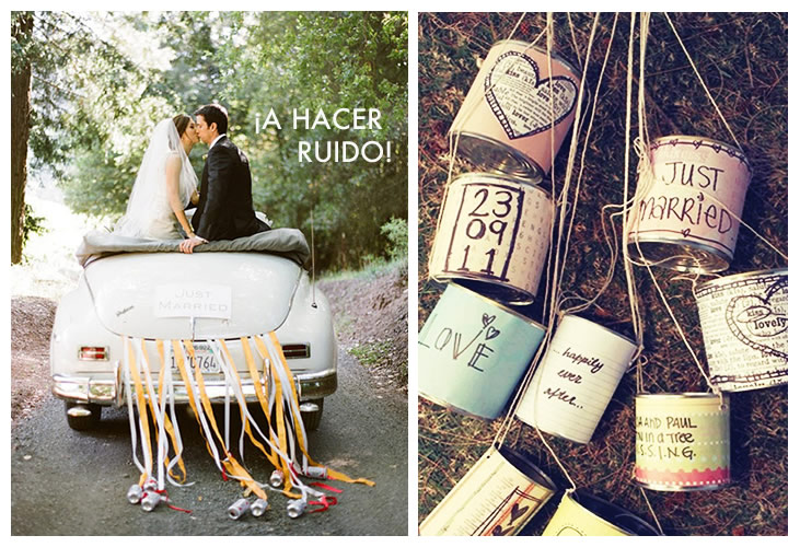 Idea original coche de boda novios celebracion regalos