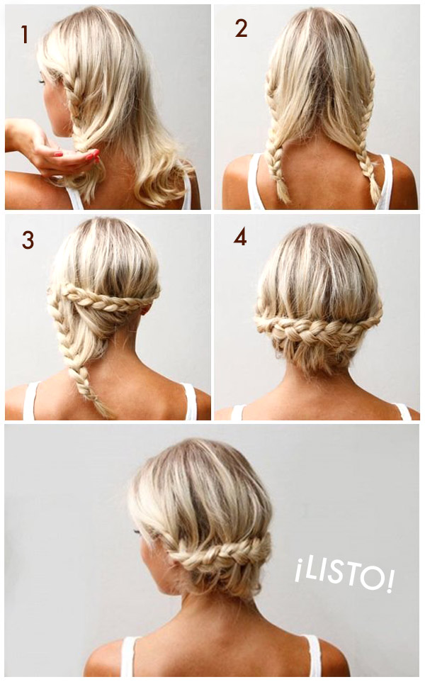 Idea original peinado boda novia trenza