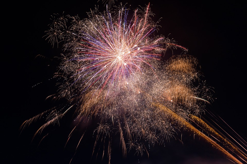 Fuegos artificiales boda