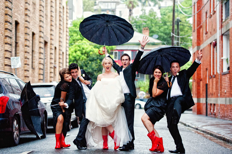 lluvia boda