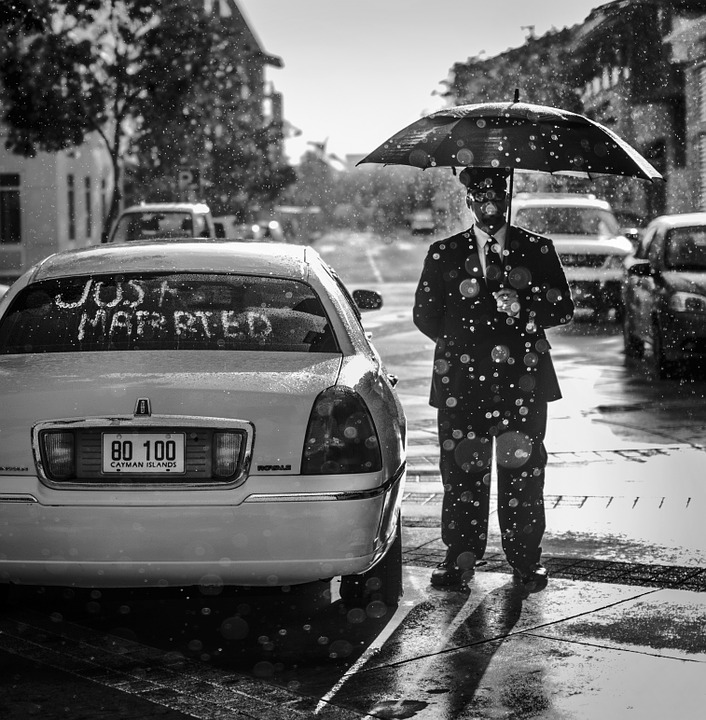 lluvia boda