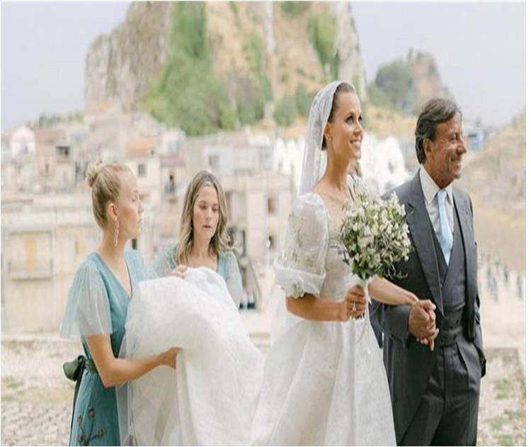 El romántico vestido de novia de Irene Forte