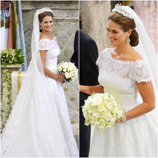 vestido de novia  magdalena de suecia