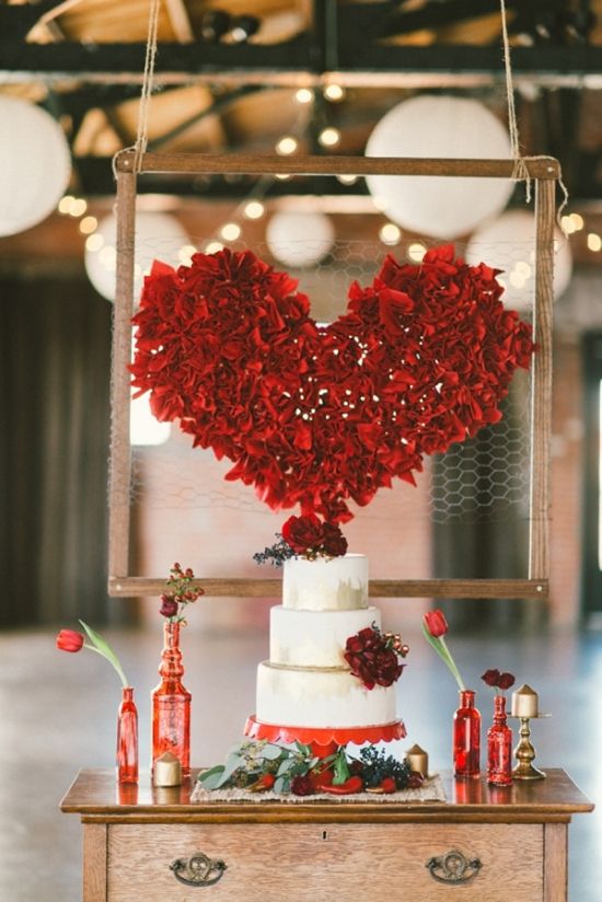 Ideas para decorar una boda en San Valentín llena de corazones • Decoración  bodas