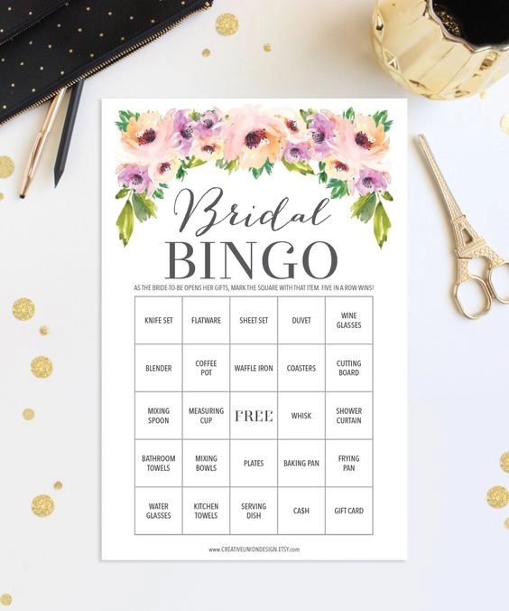 Juego de bingo para bodas