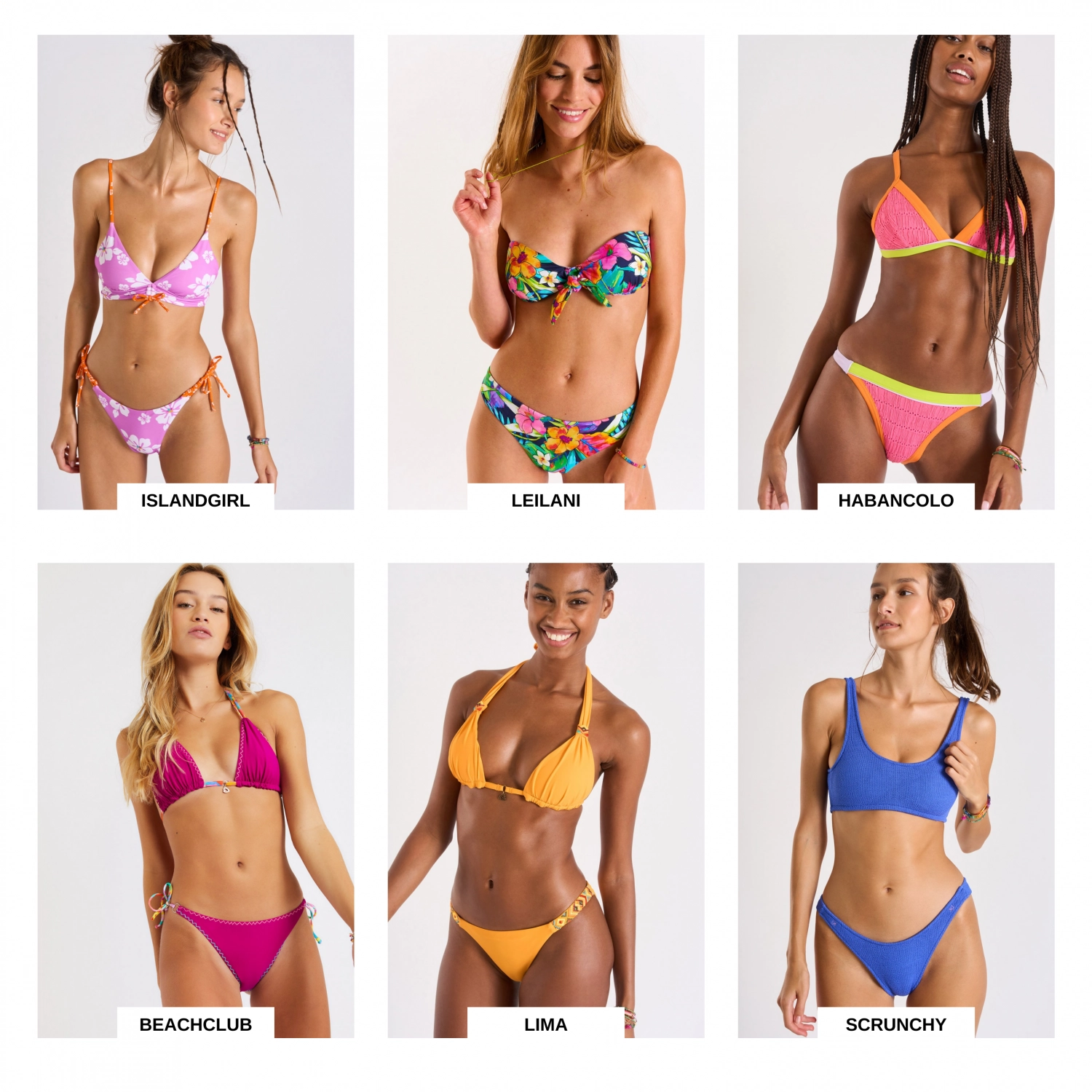 Bikinis estampados y de colores verano 2023