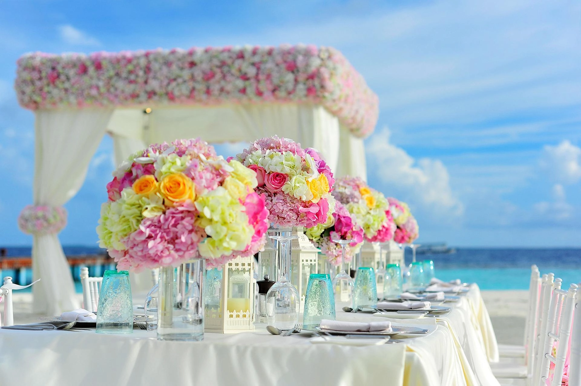 Centros de mesa para boda