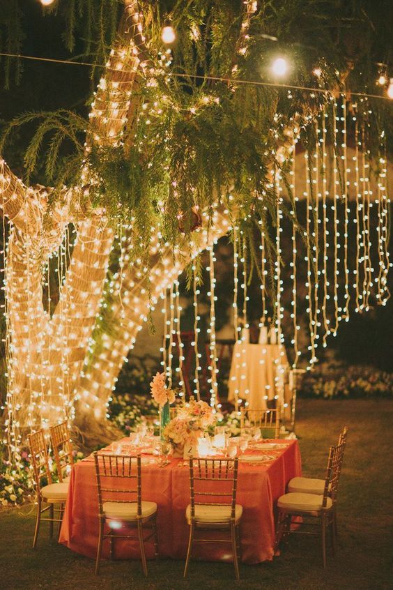 guirnalda de luces para bodas