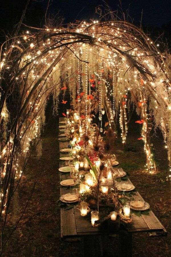 decoracion para bodas de noche