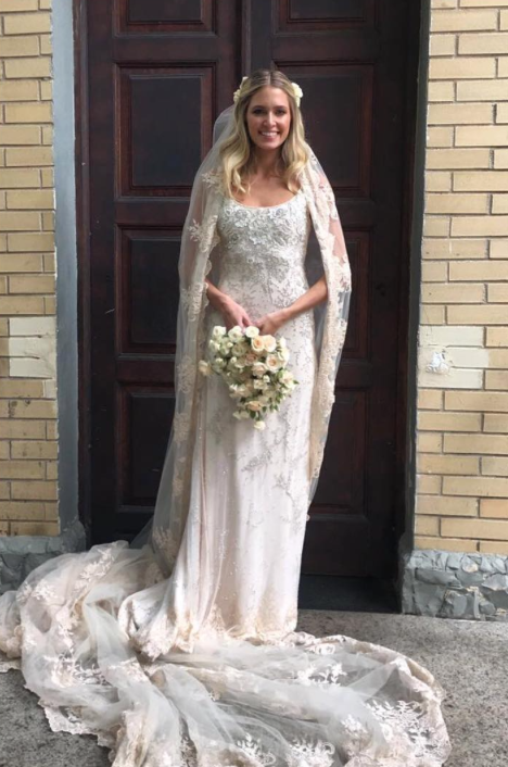 vestido novia columna