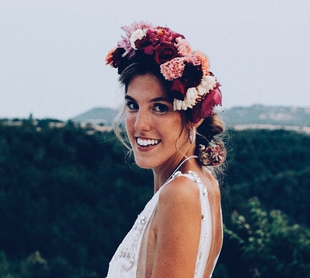 tocado de flores