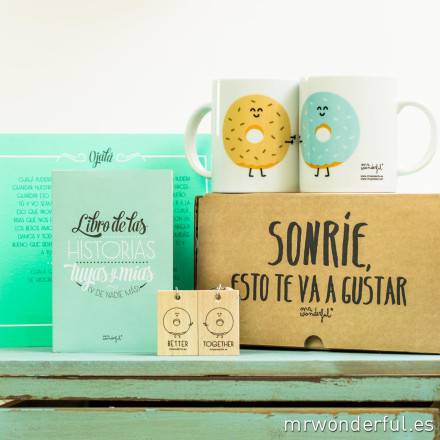 Taza regalo original para parejas de enamorados,contigo el amor es un viaje