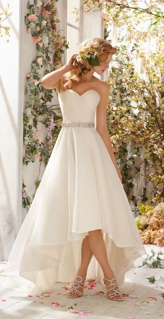 Vestido novia high low 3a897
