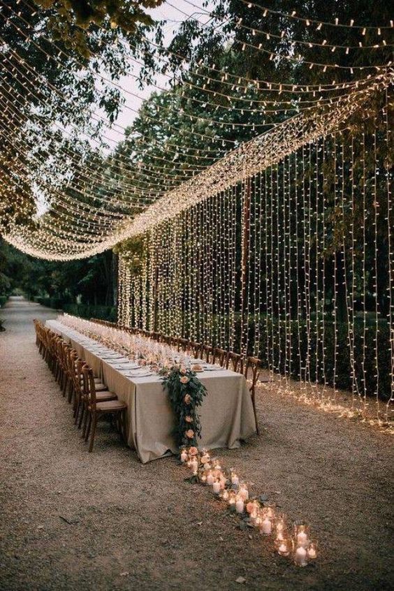 iluminación en las bodas