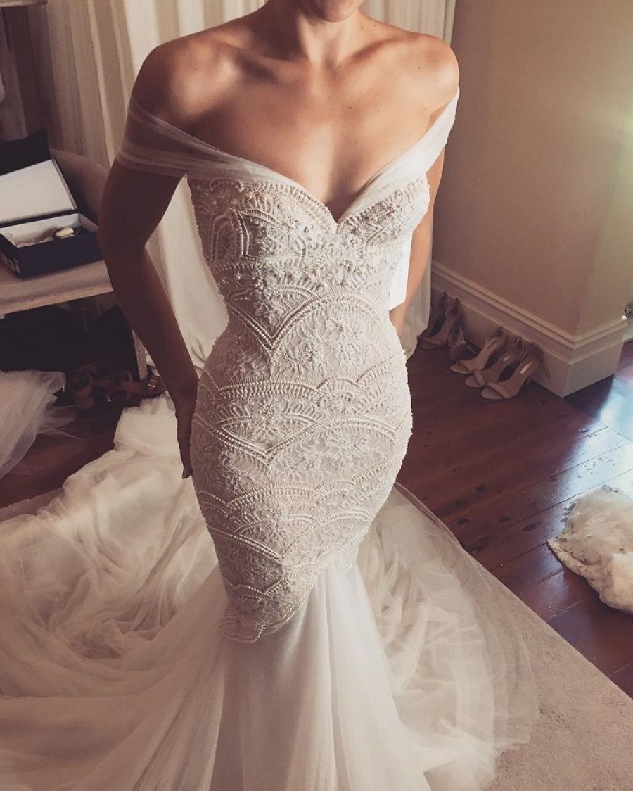 escote vestido novia